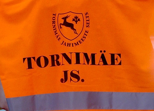 Jahimeeste ohutusvest logo seljal
